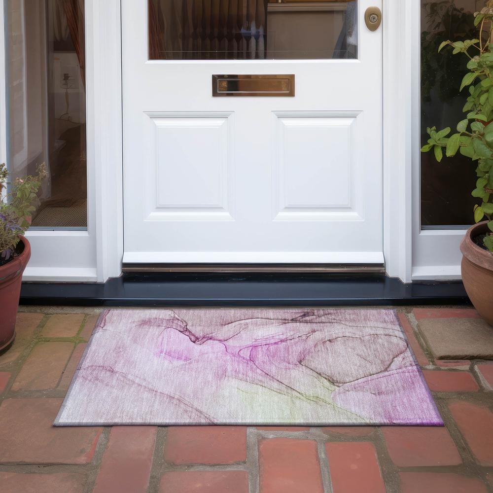 Chantille ACN502 Pink 1'8" x 2'6" Rug. Picture 8