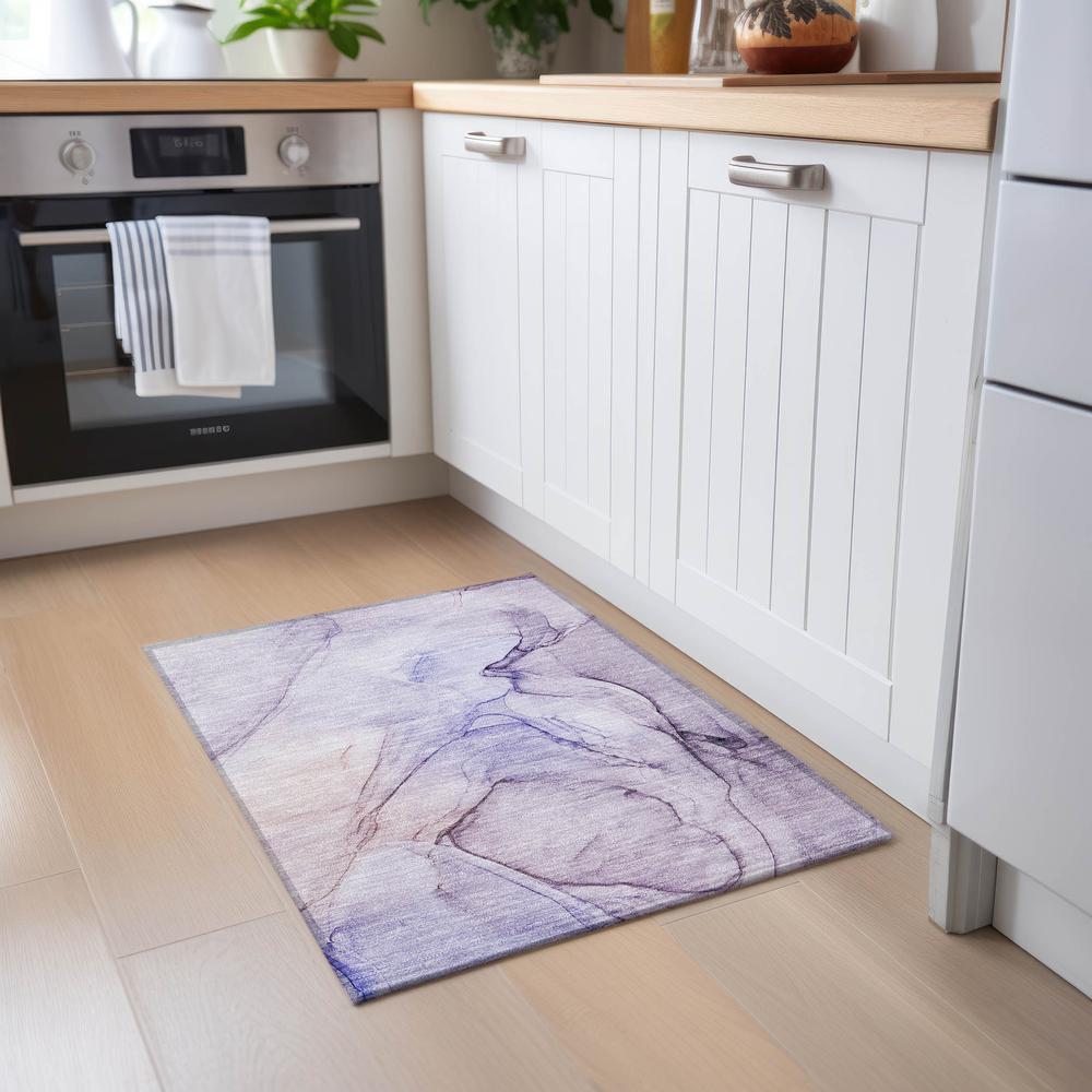 Chantille ACN502 Purple 1'8" x 2'6" Rug. Picture 6