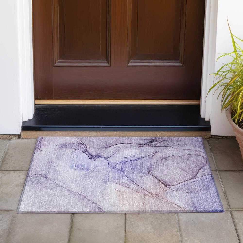 Chantille ACN502 Purple 1'8" x 2'6" Rug. Picture 7