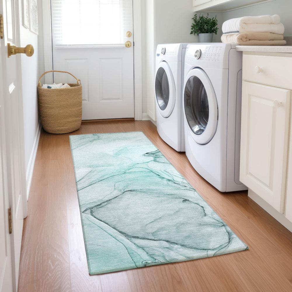 Chantille ACN502 Teal 2'3" x 7'6" Rug. Picture 6