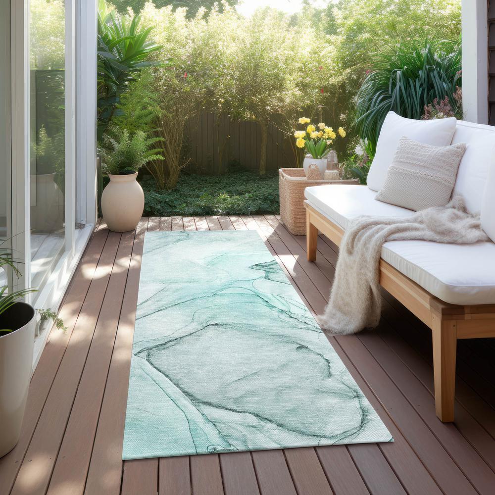 Chantille ACN502 Teal 2'3" x 7'6" Rug. Picture 7