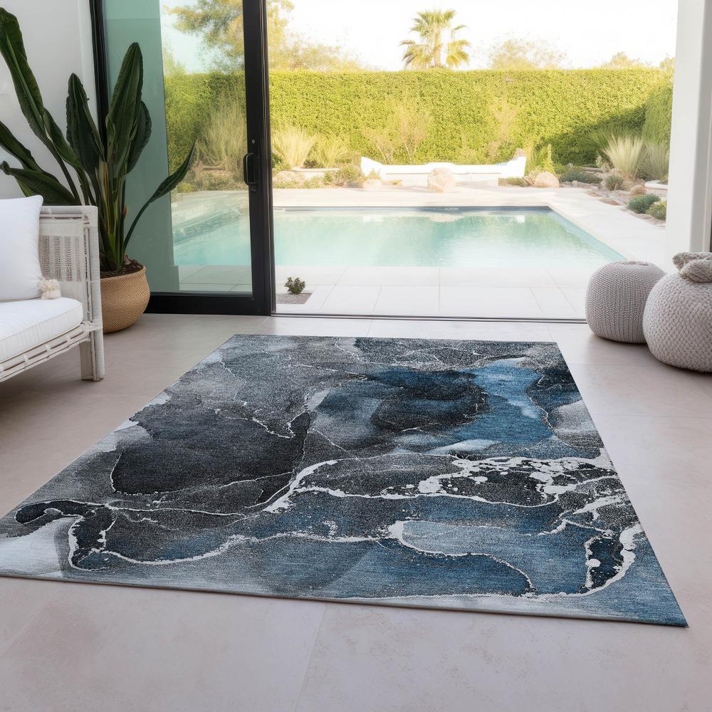 Chantille ACN503 Blue 2'6" x 3'10" Rug. Picture 7