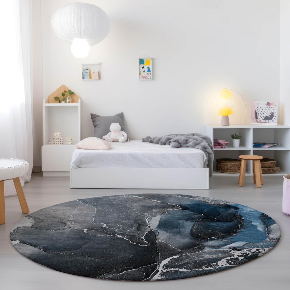 Chantille ACN503 Blue 8' x 8' Rug. Picture 6