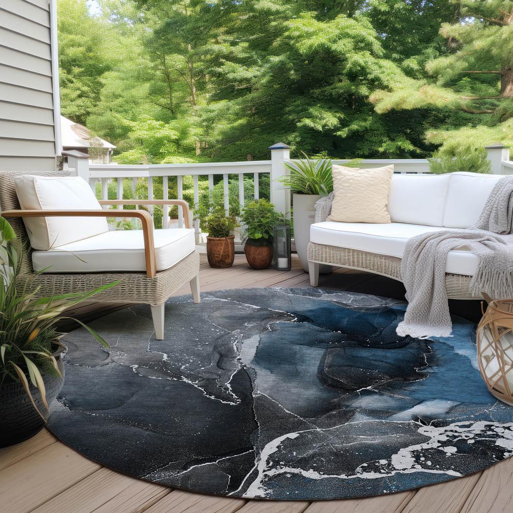 Chantille ACN503 Blue 8' x 8' Rug. Picture 7