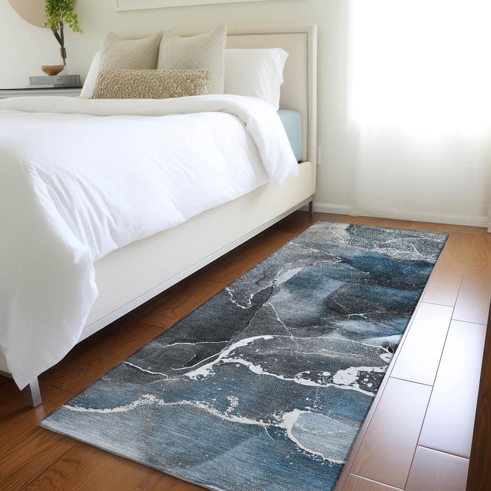 Chantille ACN503 Blue 2'3" x 7'6" Rug. Picture 6