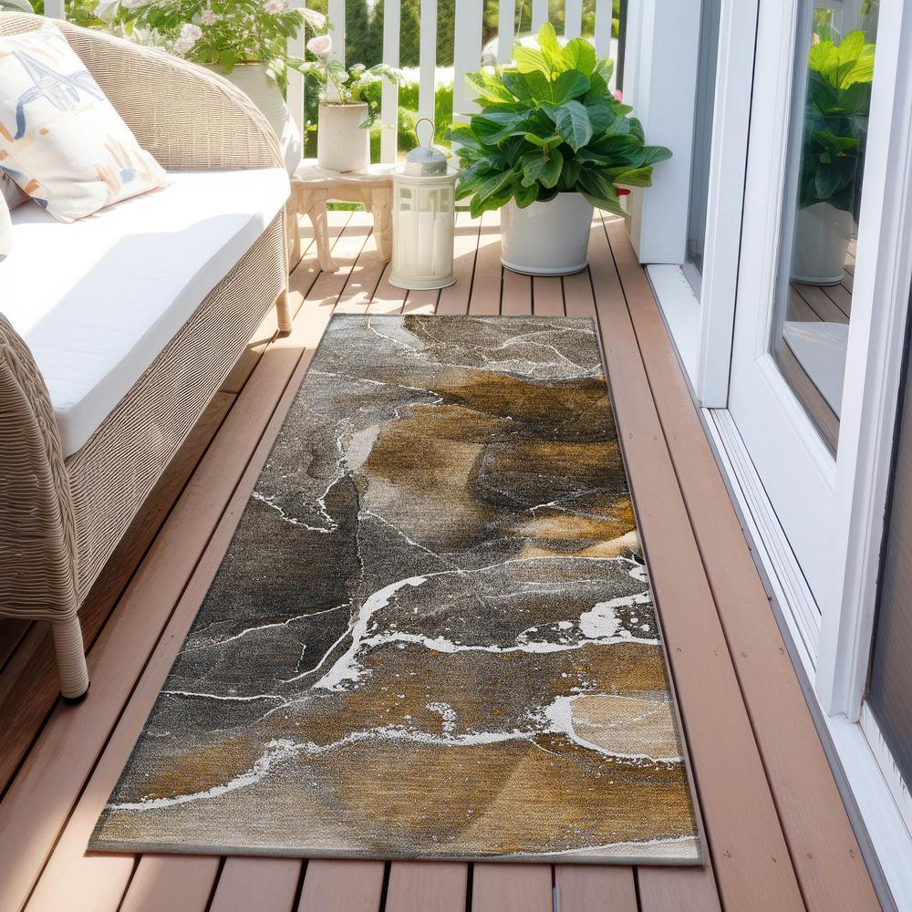 Chantille ACN503 Brown 2'3" x 7'6" Rug. Picture 7