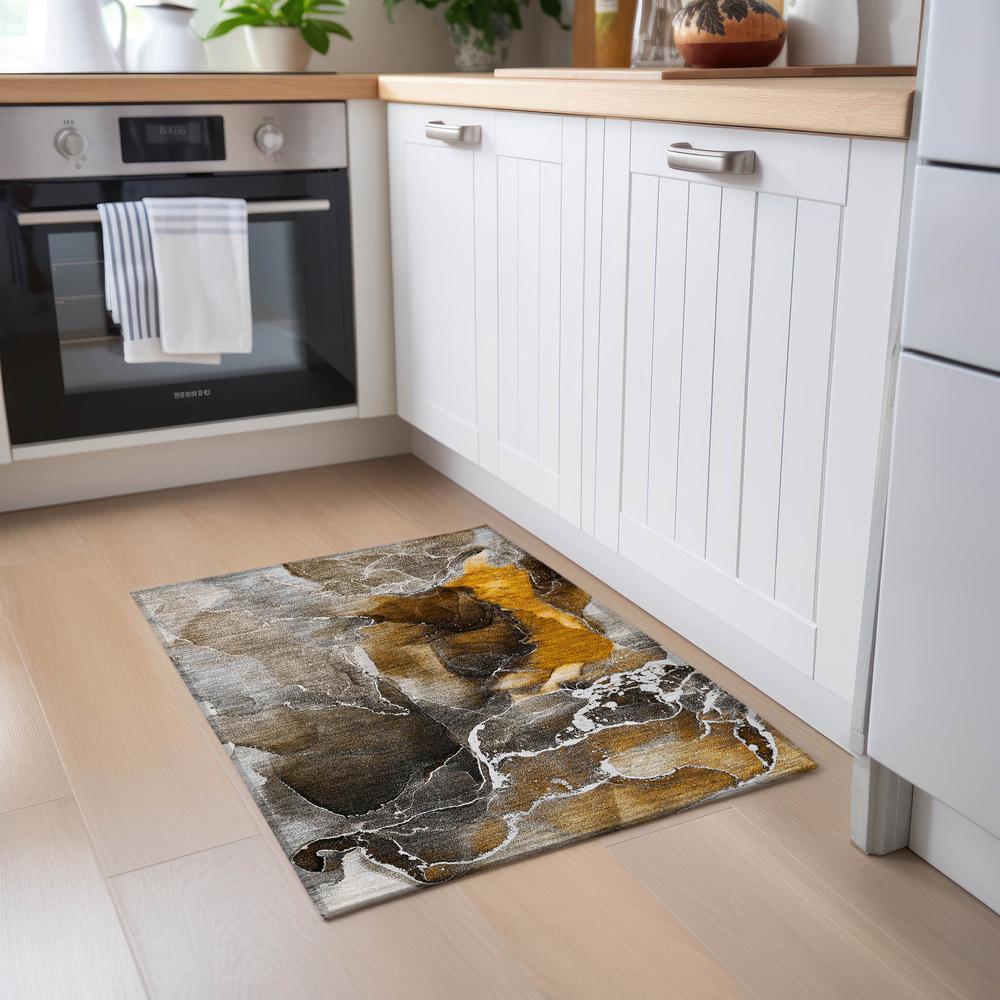 Chantille ACN503 Brown 1'8" x 2'6" Rug. Picture 6