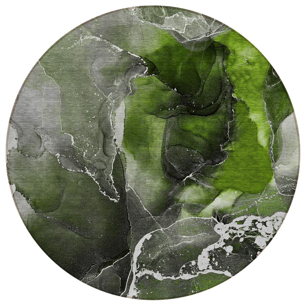 Chantille ACN503 Green 8' x 8' Rug. Picture 1