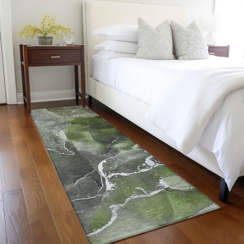 Chantille ACN503 Green 2'3" x 7'6" Rug. Picture 6