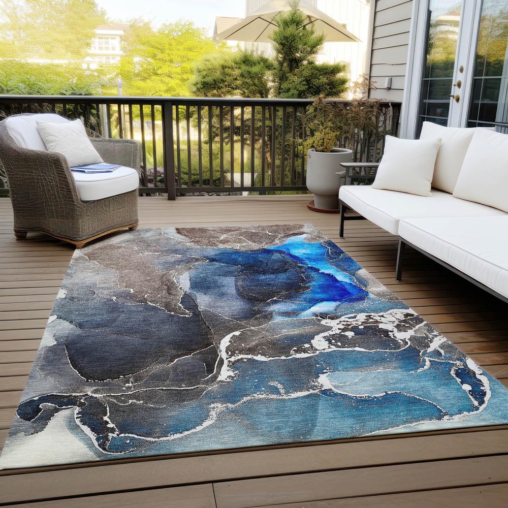 Chantille ACN503 Blue 2'6" x 3'10" Rug. Picture 8