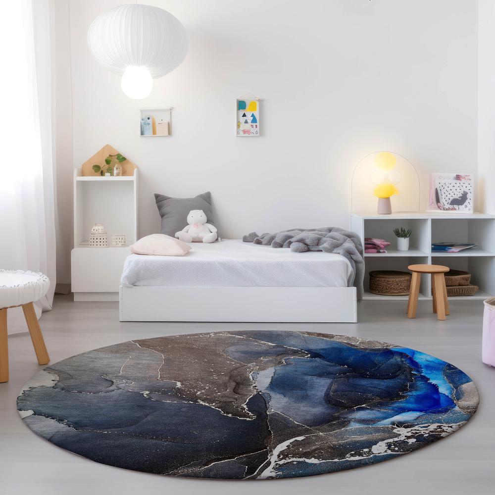 Chantille ACN503 Blue 8' x 8' Rug. Picture 6