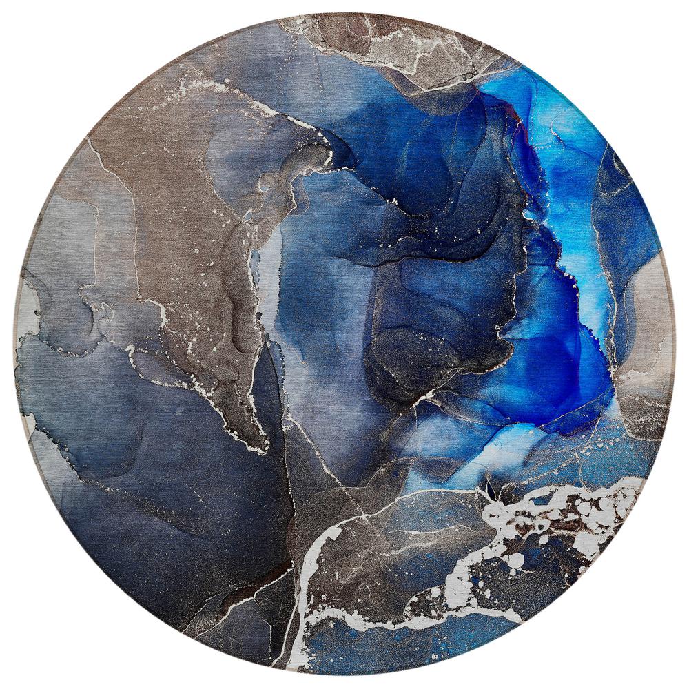 Chantille ACN503 Blue 8' x 8' Rug. Picture 1