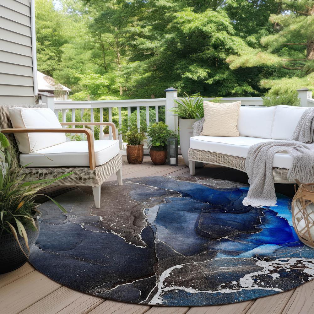 Chantille ACN503 Blue 8' x 8' Rug. Picture 7