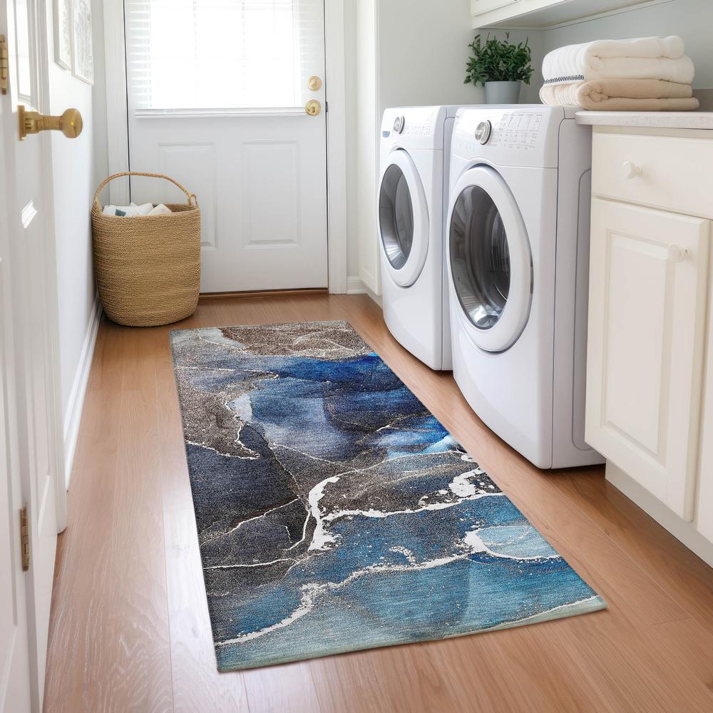 Chantille ACN503 Blue 2'3" x 7'6" Rug. Picture 6