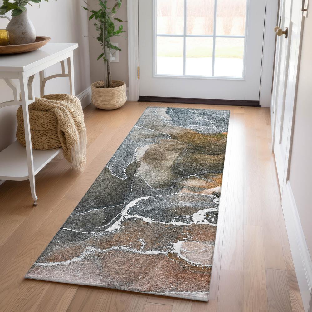Chantille ACN503 Orange 2'3" x 7'6" Rug. Picture 6