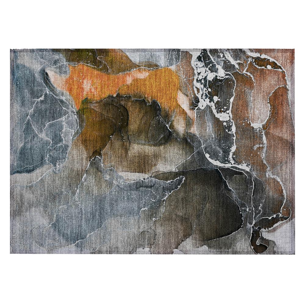 Chantille ACN503 Orange 1'8" x 2'6" Rug. Picture 1
