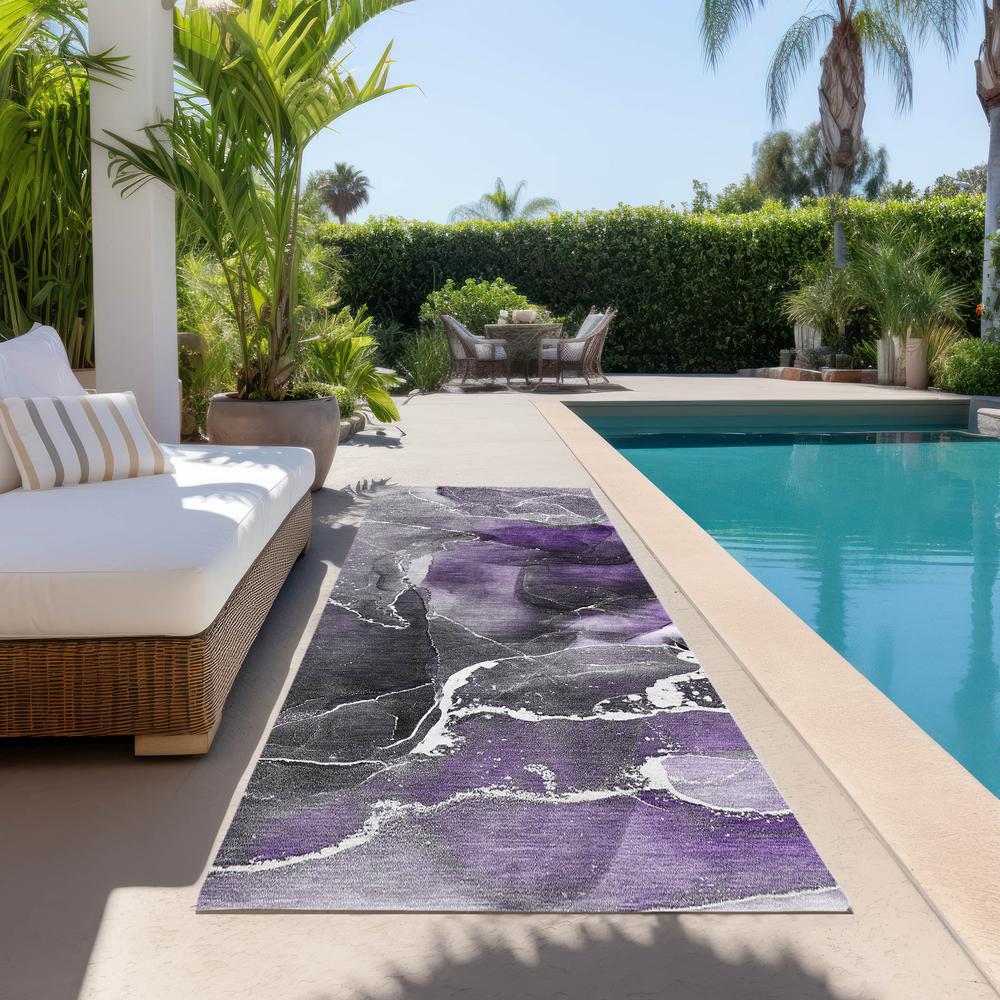 Chantille ACN503 Purple 2'3" x 7'6" Rug. Picture 7