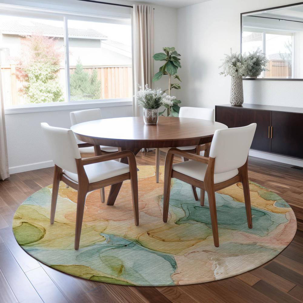 Chantille ACN504 Blue 8' x 8' Rug. Picture 6