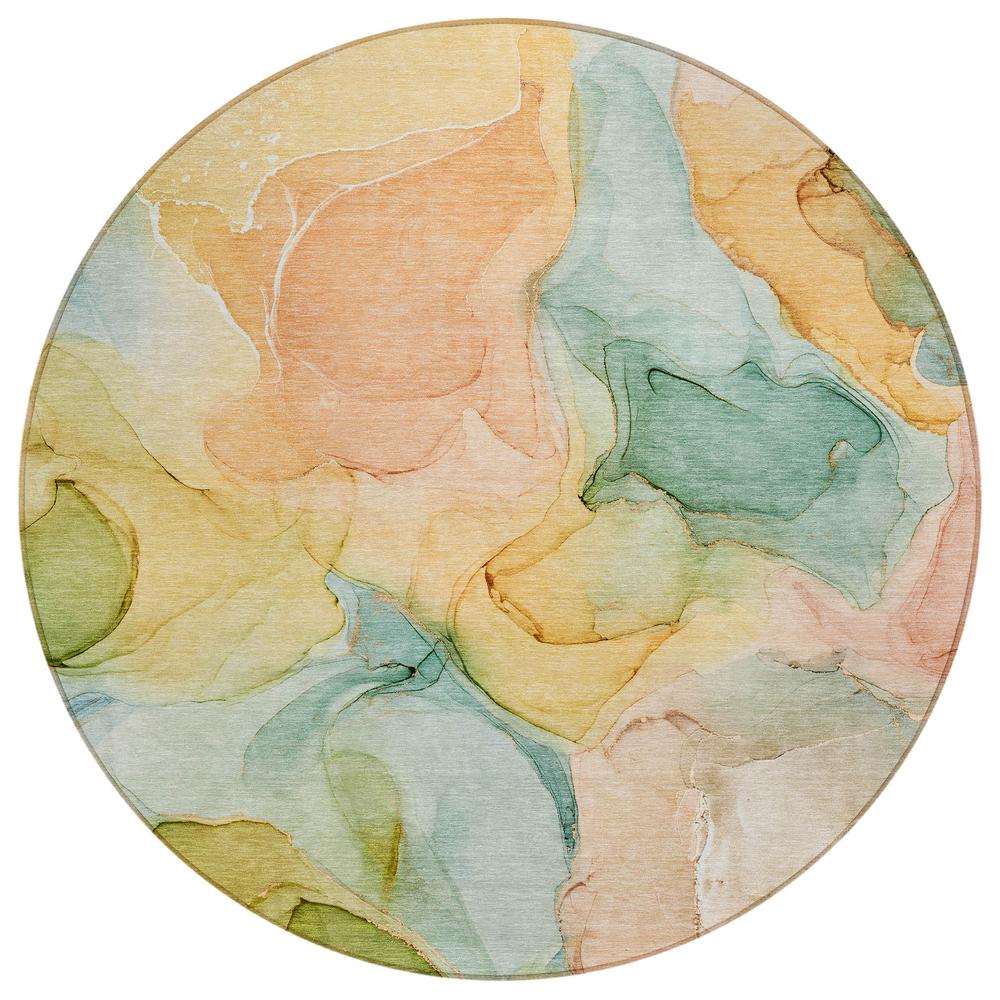 Chantille ACN504 Blue 8' x 8' Rug. Picture 1