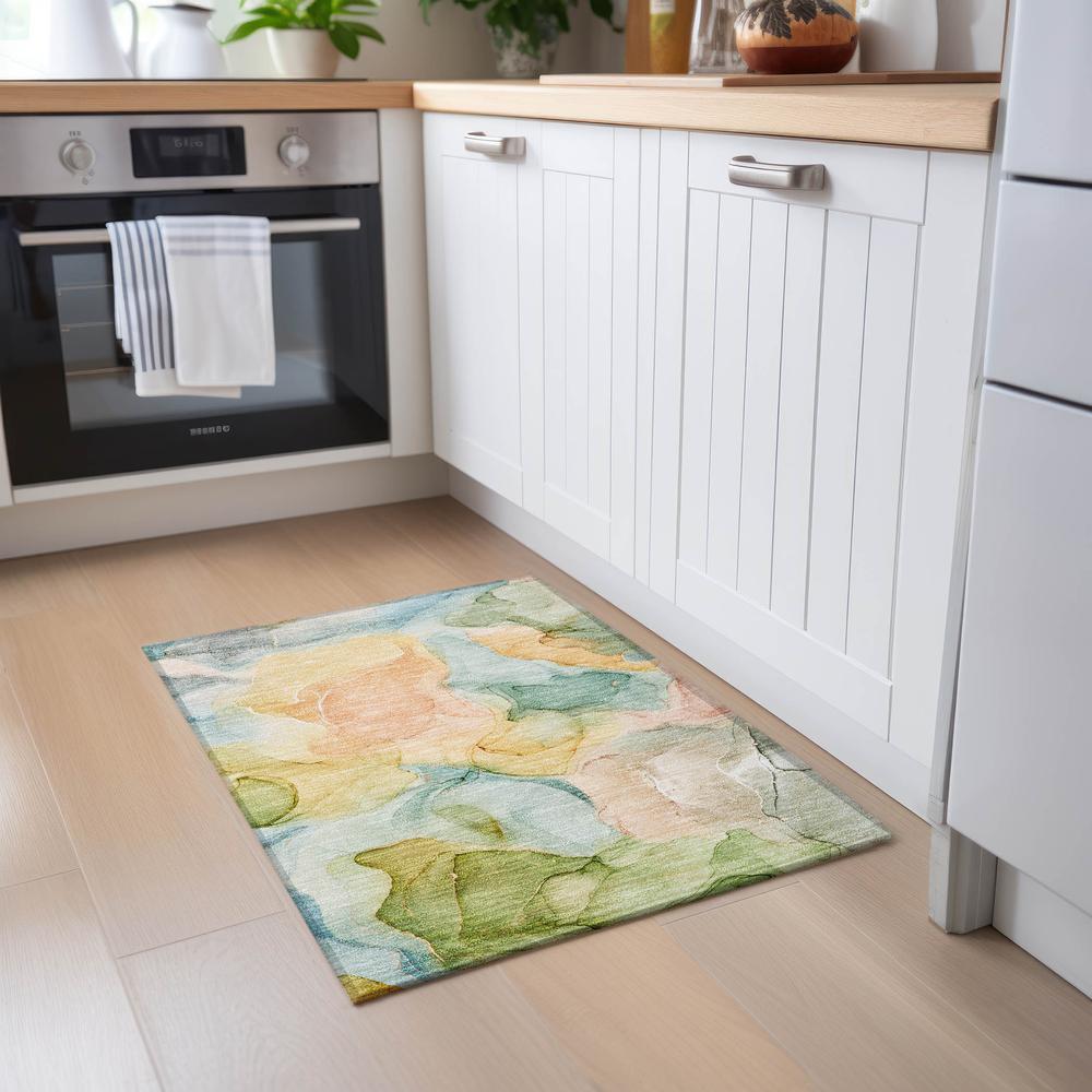 Chantille ACN504 Blue 1'8" x 2'6" Rug. Picture 6