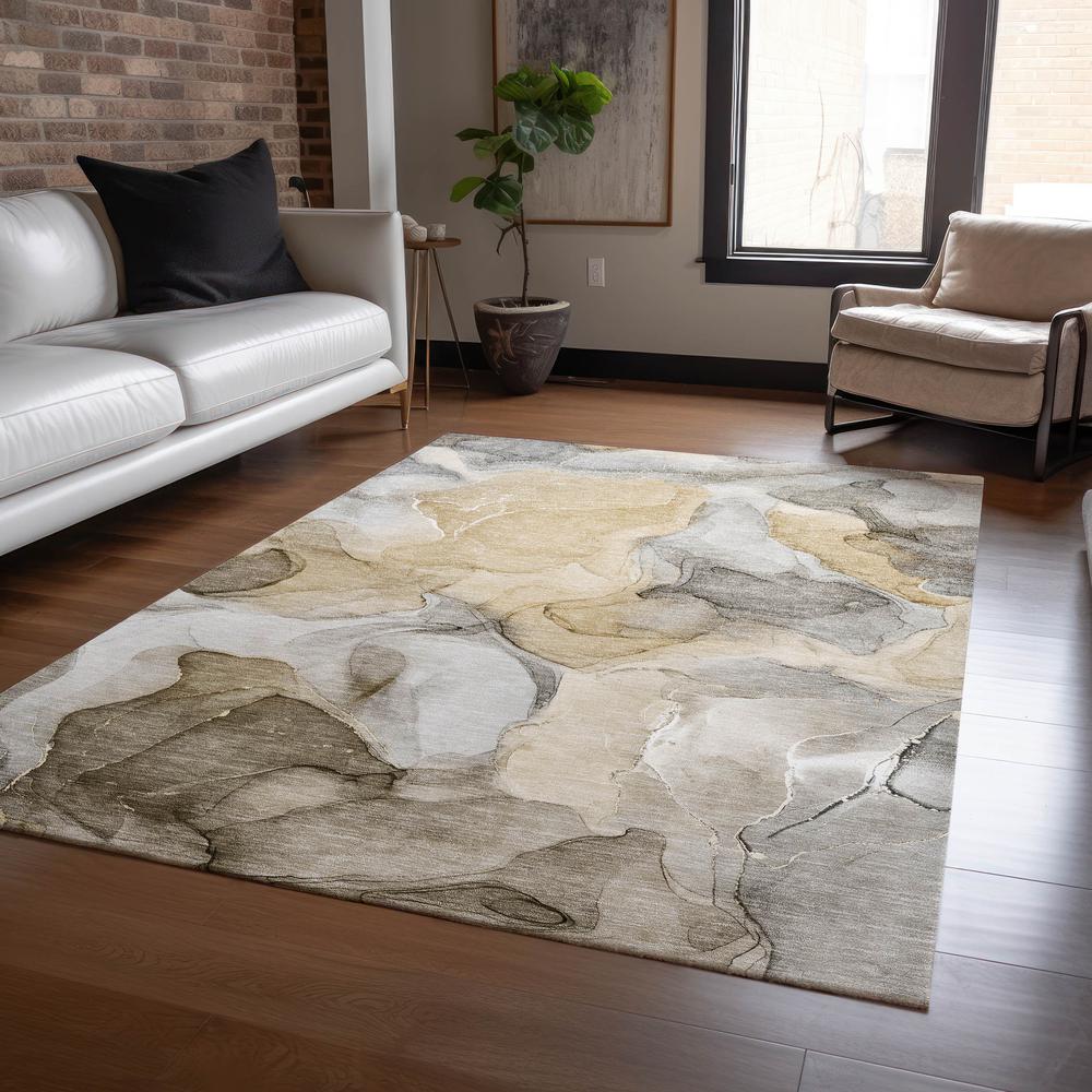 Chantille ACN504 Brown 2'6" x 3'10" Rug. Picture 7