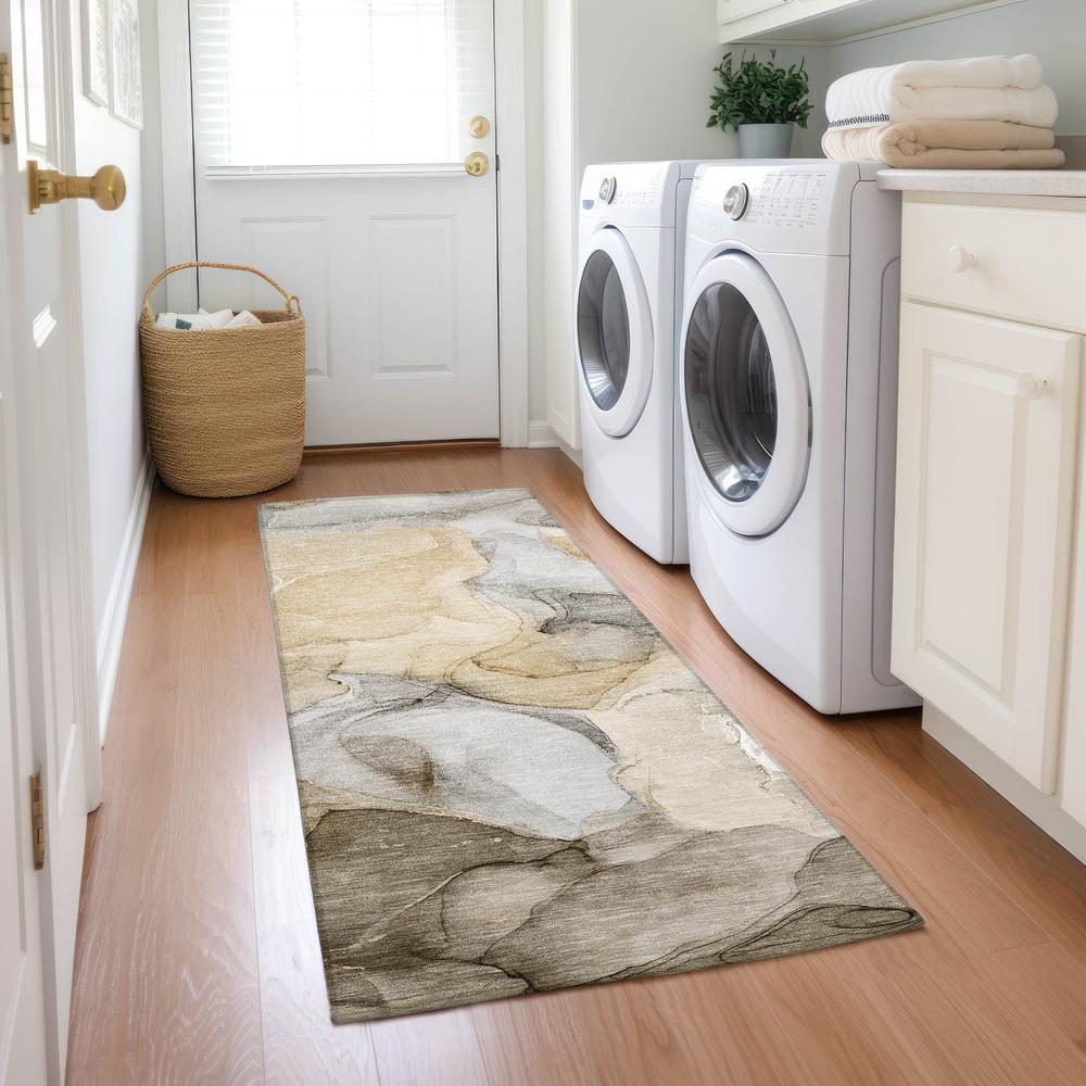 Chantille ACN504 Brown 2'3" x 7'6" Rug. Picture 6