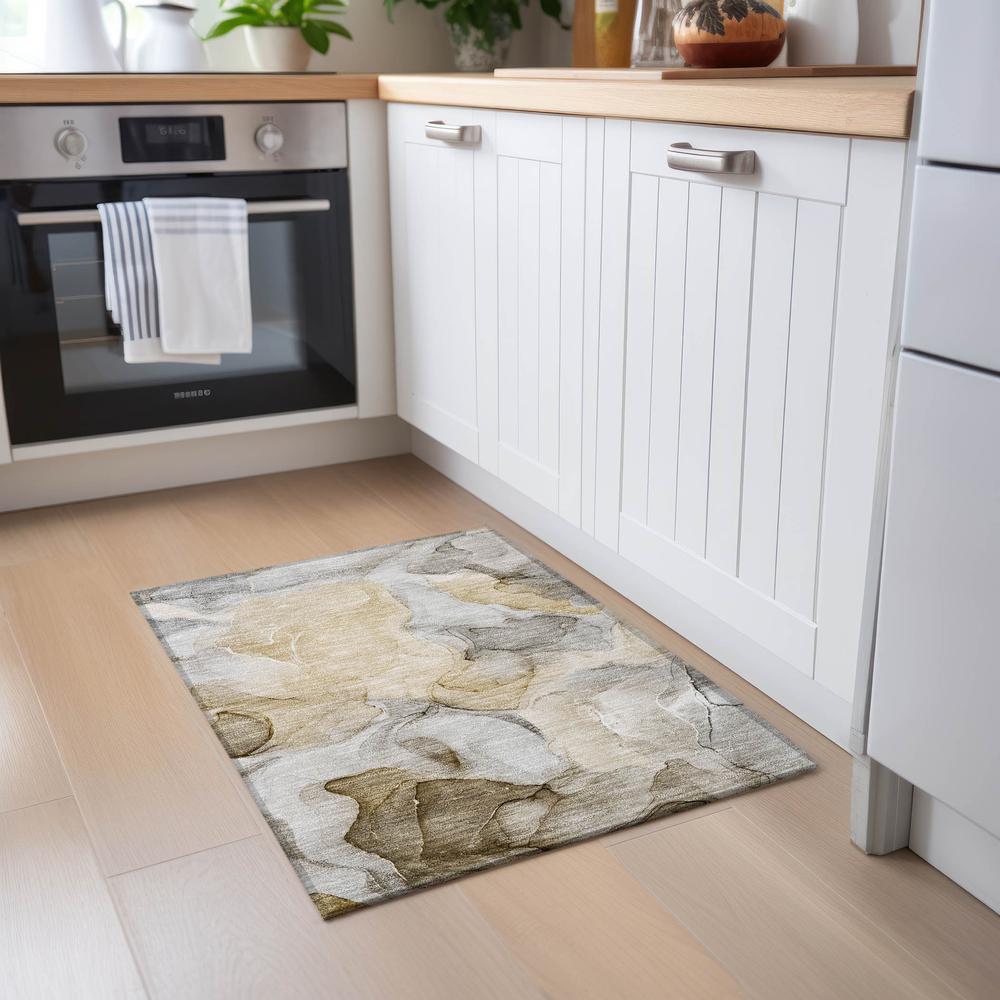 Chantille ACN504 Brown 1'8" x 2'6" Rug. Picture 6