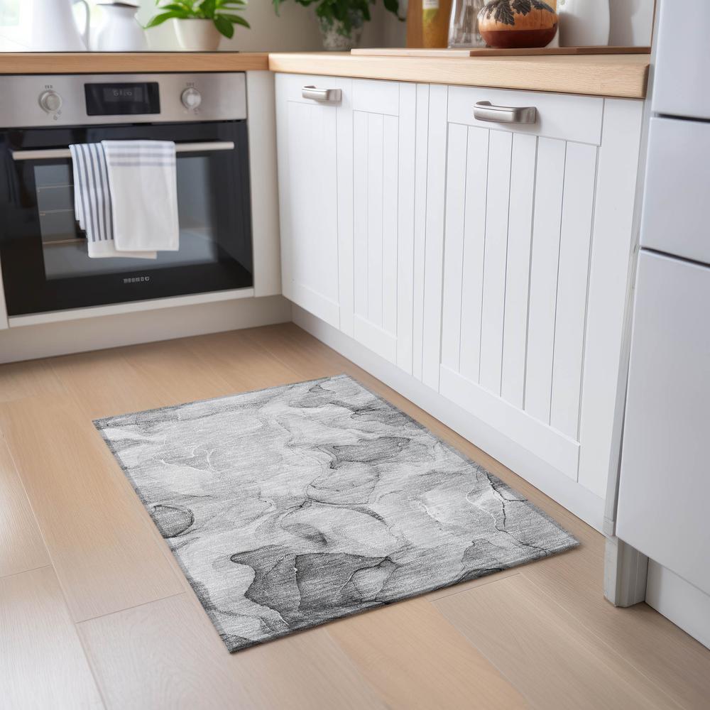 Chantille ACN504 Gray 1'8" x 2'6" Rug. Picture 6