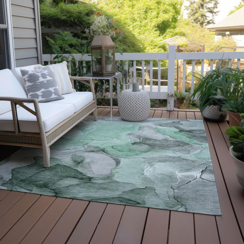 Chantille ACN504 Green 2'6" x 3'10" Rug. Picture 9