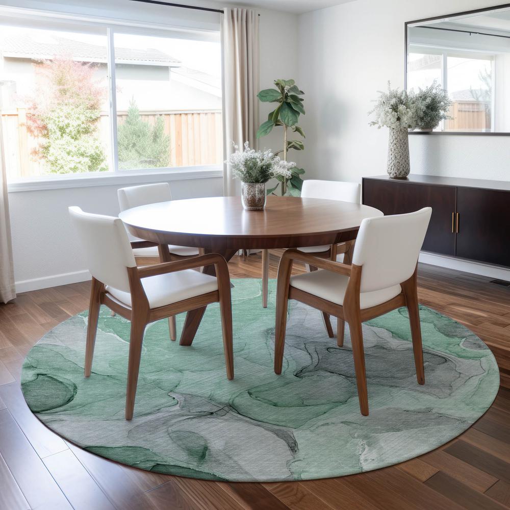 Chantille ACN504 Green 8' x 8' Rug. Picture 6
