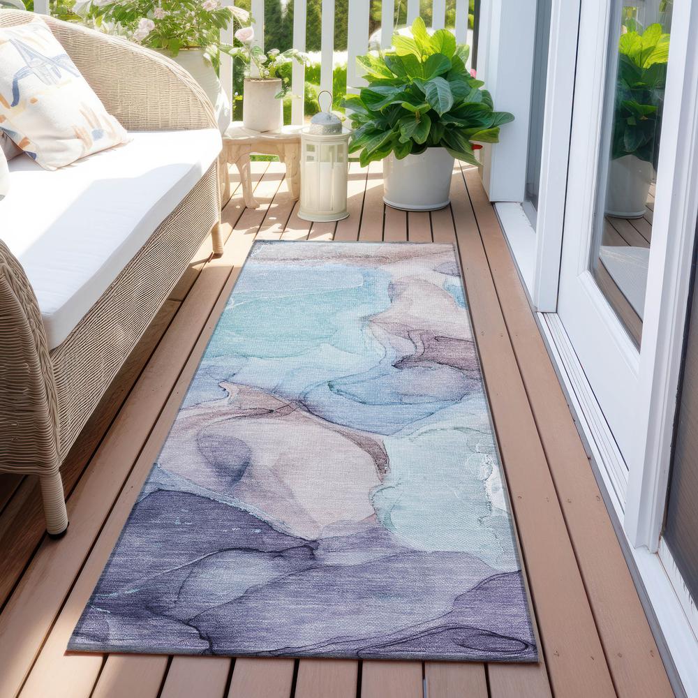 Chantille ACN504 Blue 2'3" x 7'6" Rug. Picture 7