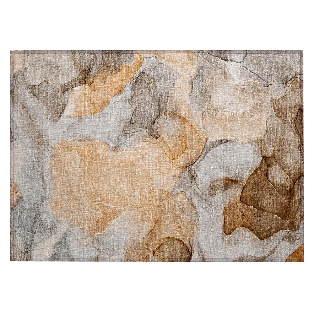Chantille ACN504 Orange 1'8" x 2'6" Rug. Picture 1