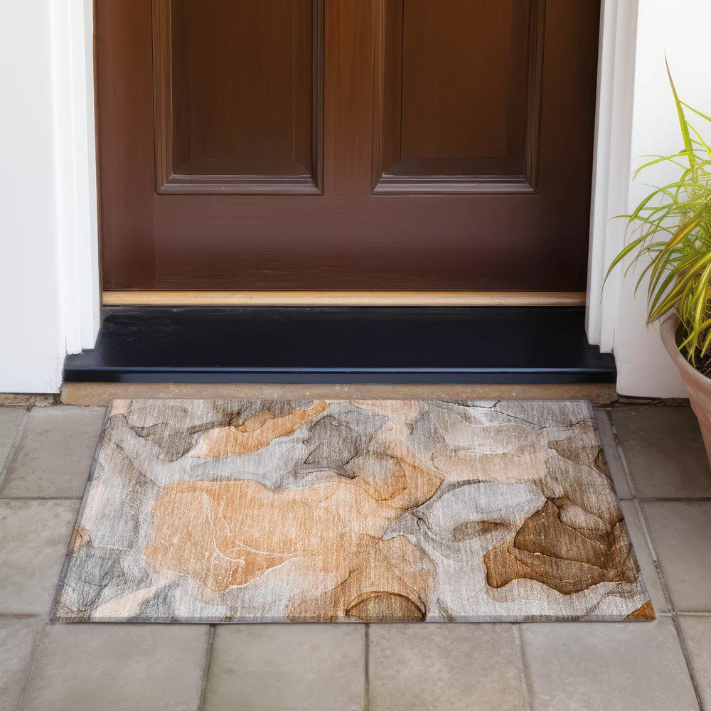 Chantille ACN504 Orange 1'8" x 2'6" Rug. Picture 8