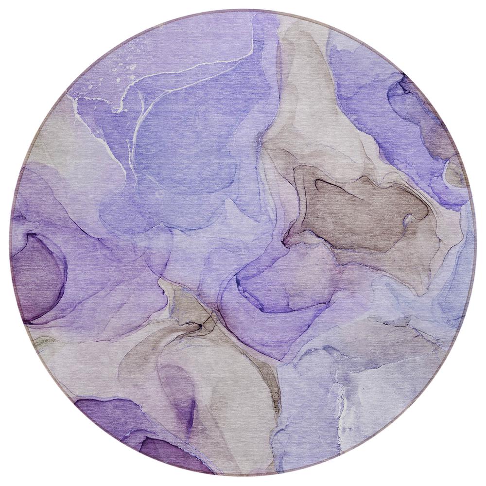 Chantille ACN504 Purple 8' x 8' Rug. Picture 1