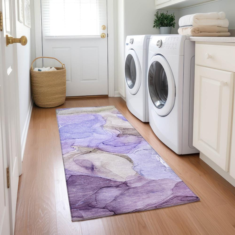 Chantille ACN504 Purple 2'3" x 7'6" Rug. Picture 6