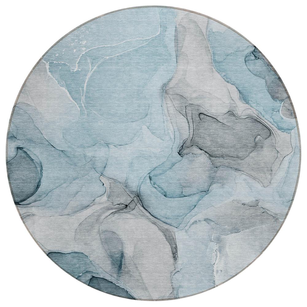 Chantille ACN504 Teal 8' x 8' Rug. Picture 1