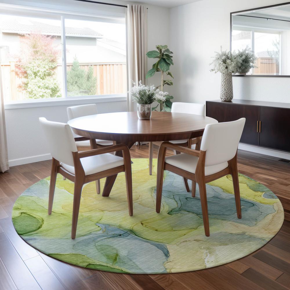 Chantille ACN504 Gold 8' x 8' Rug. Picture 6