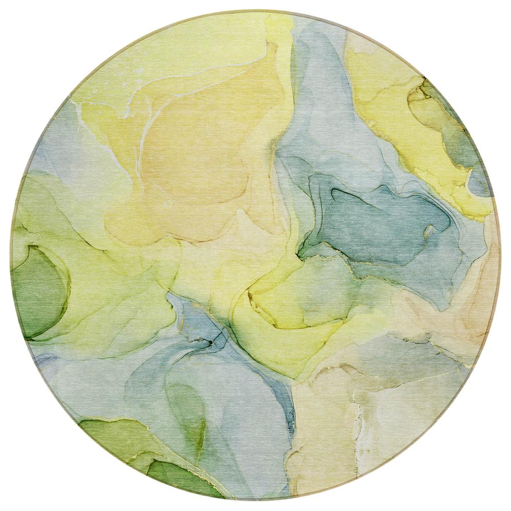 Chantille ACN504 Gold 8' x 8' Rug. Picture 1