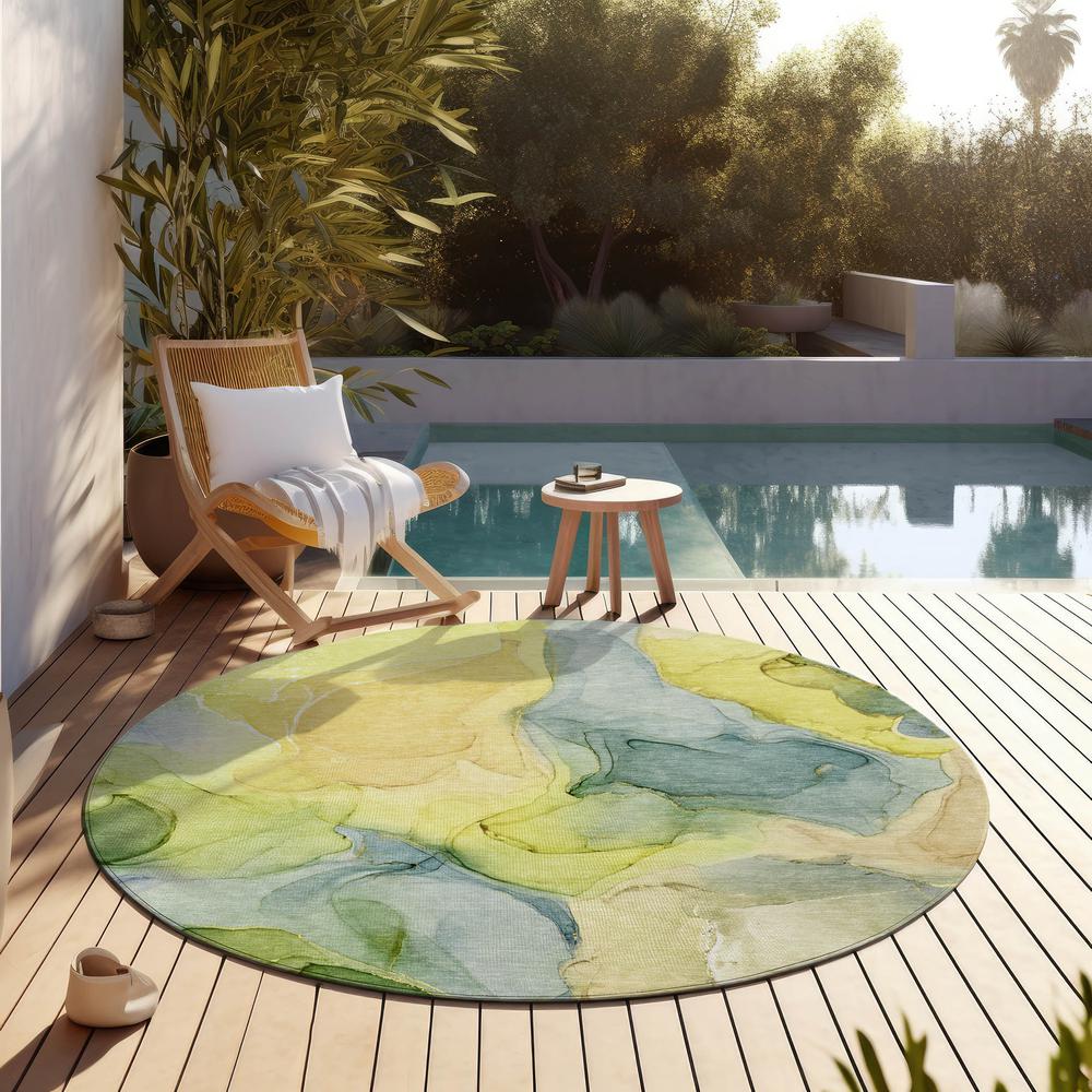 Chantille ACN504 Gold 8' x 8' Rug. Picture 7