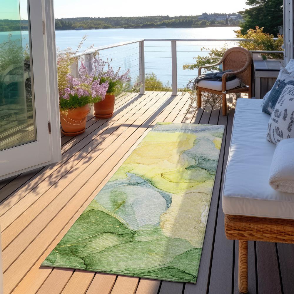 Chantille ACN504 Gold 2'3" x 7'6" Rug. Picture 7