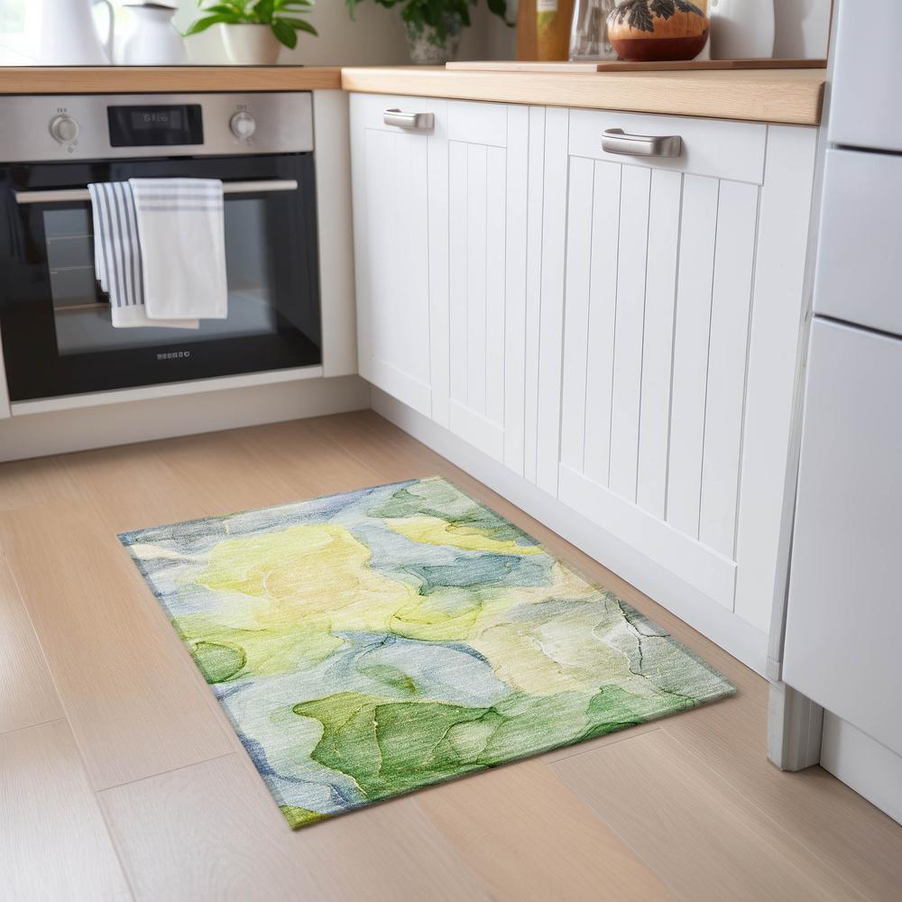 Chantille ACN504 Gold 1'8" x 2'6" Rug. Picture 6