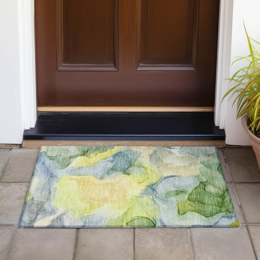 Chantille ACN504 Gold 1'8" x 2'6" Rug. Picture 7