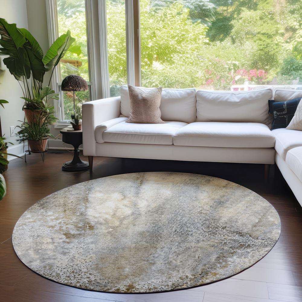 Chantille ACN505 Brown 8' x 8' Rug. Picture 6