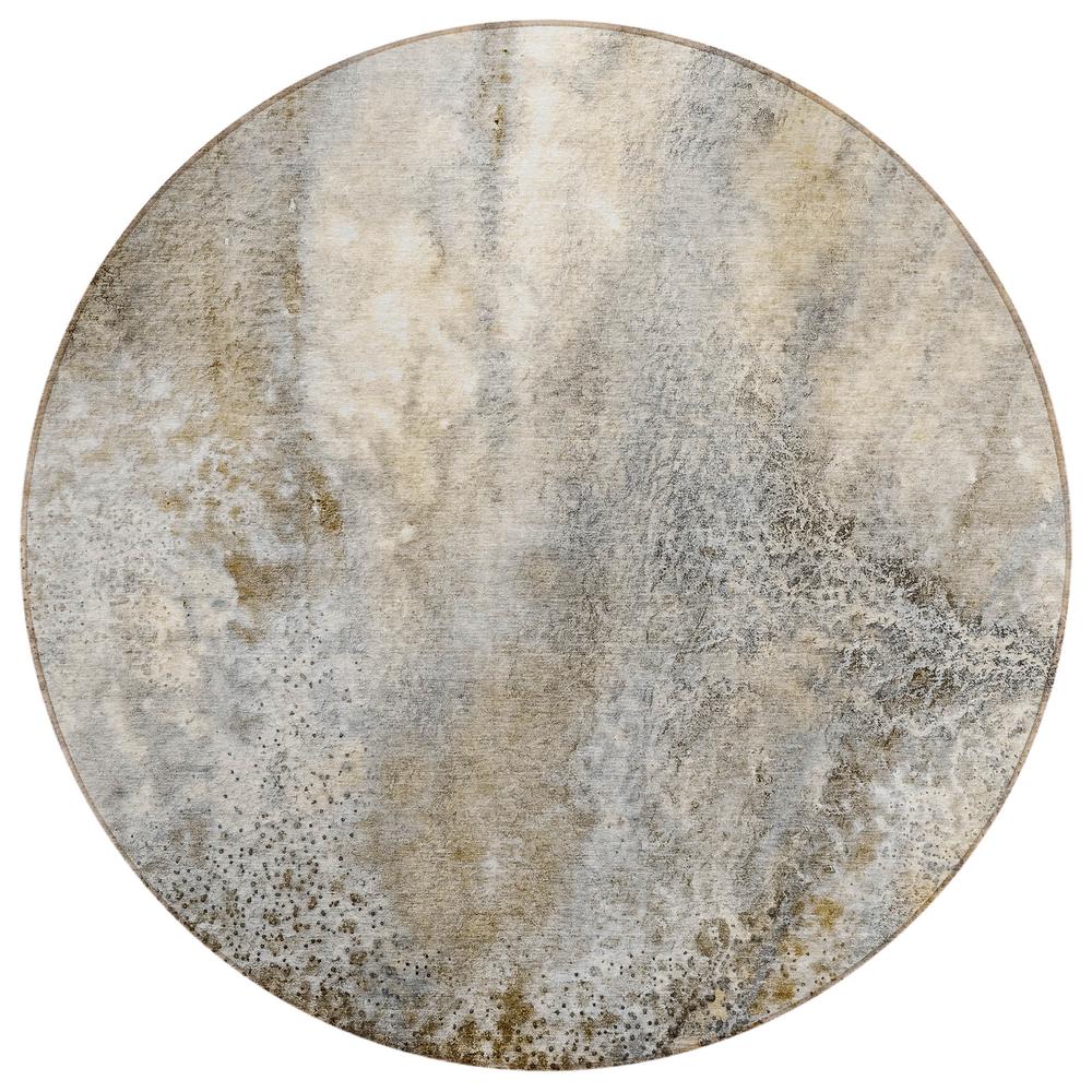 Chantille ACN505 Brown 8' x 8' Rug. Picture 1