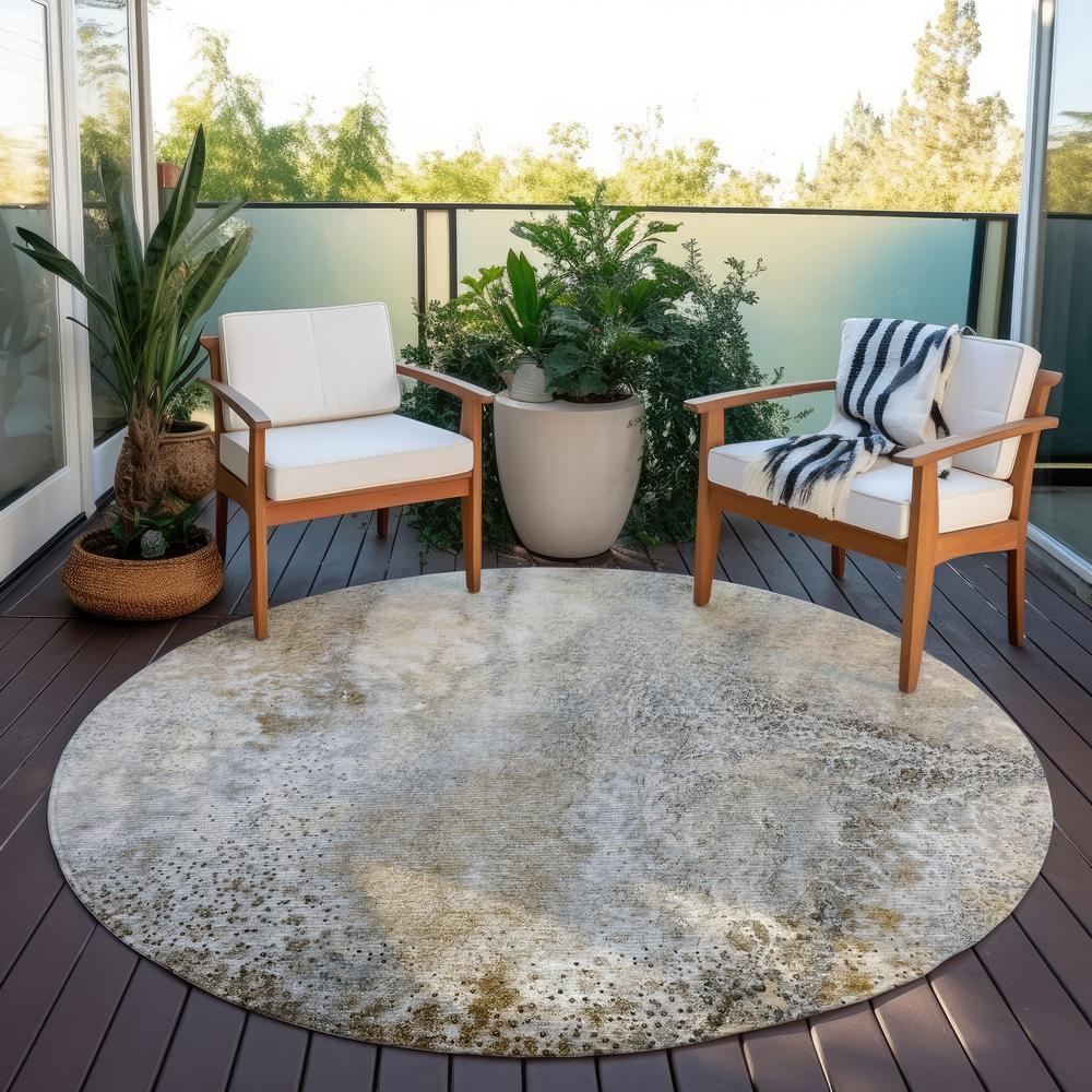 Chantille ACN505 Brown 8' x 8' Rug. Picture 7