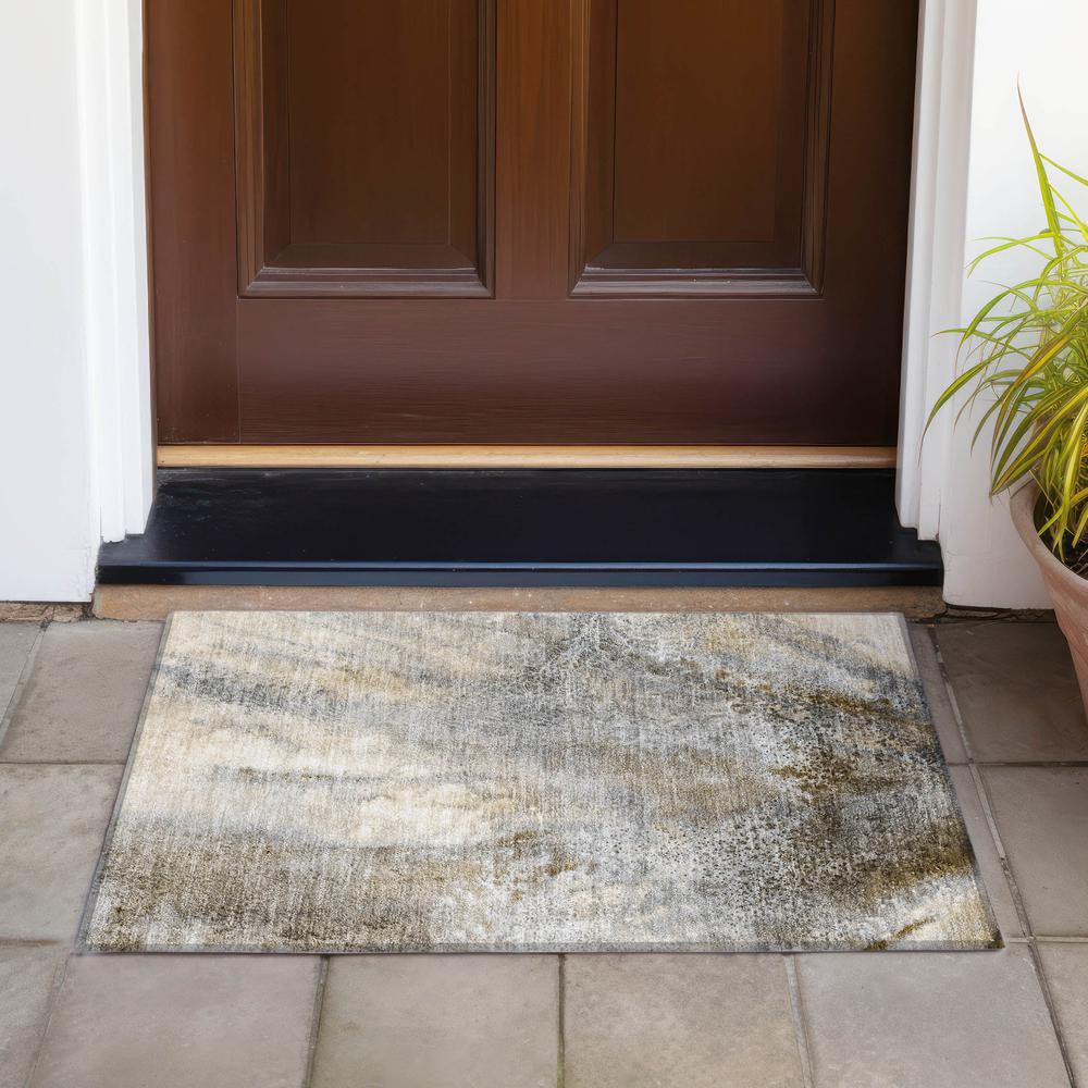 Chantille ACN505 Brown 1'8" x 2'6" Rug. Picture 8