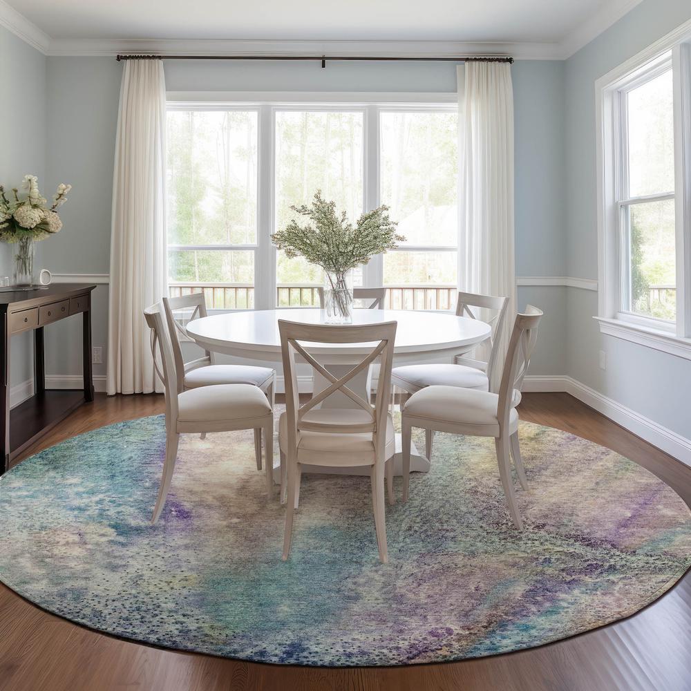 Chantille ACN505 Blue 8' x 8' Rug. Picture 6