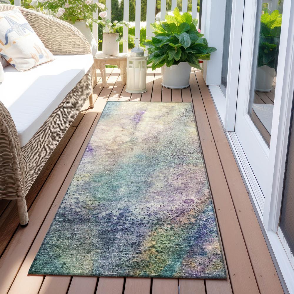 Chantille ACN505 Blue 2'3" x 7'6" Rug. Picture 7
