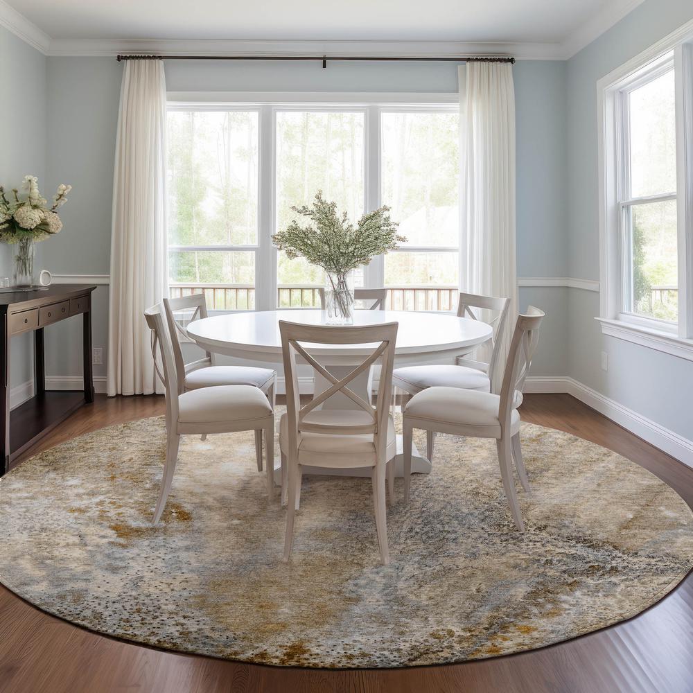 Chantille ACN505 Brown 8' x 8' Rug. Picture 6
