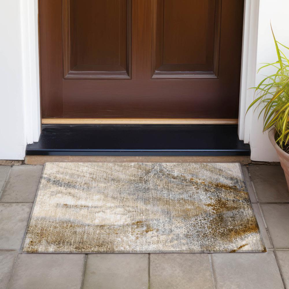 Chantille ACN505 Brown 1'8" x 2'6" Rug. Picture 7
